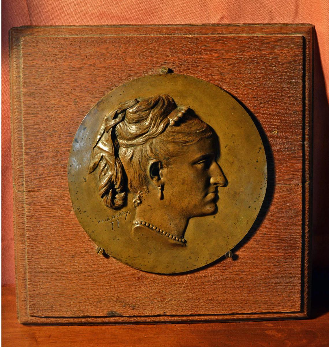 Bronze Bas-relief Signed Paul Duboy-photo-2