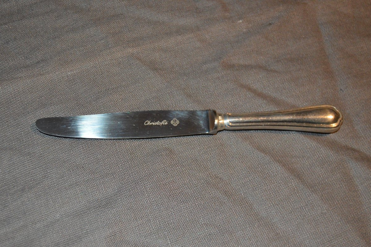 Important Christofle Spatours Pattern 147-piece Flatware Set.-photo-5