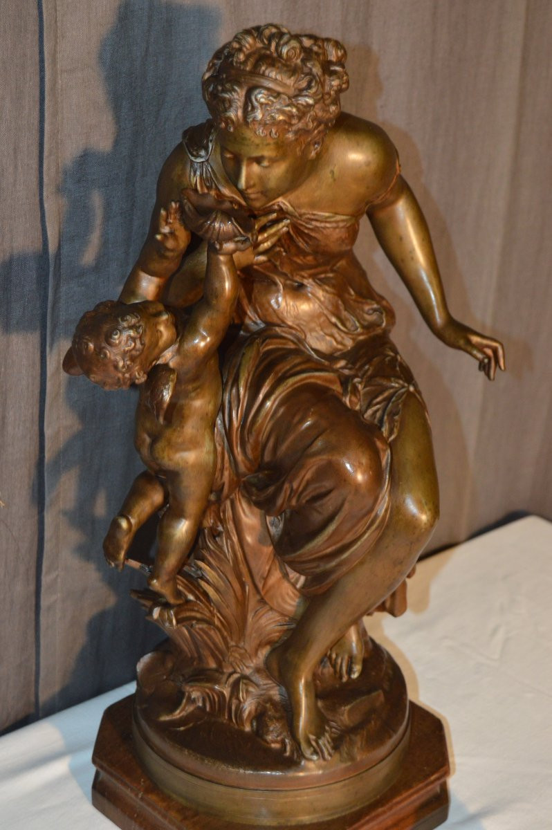 Large Sculpture Signed Mathurin Moreau-photo-1