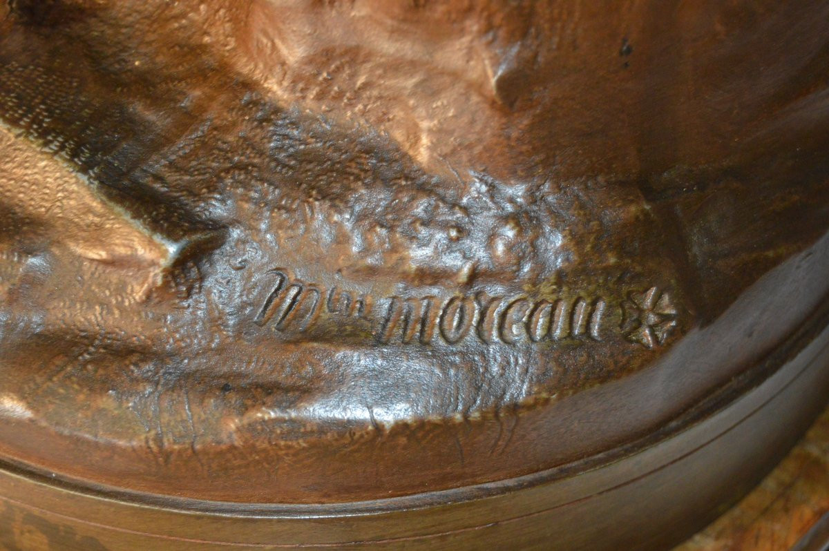Large Sculpture Signed Mathurin Moreau-photo-2