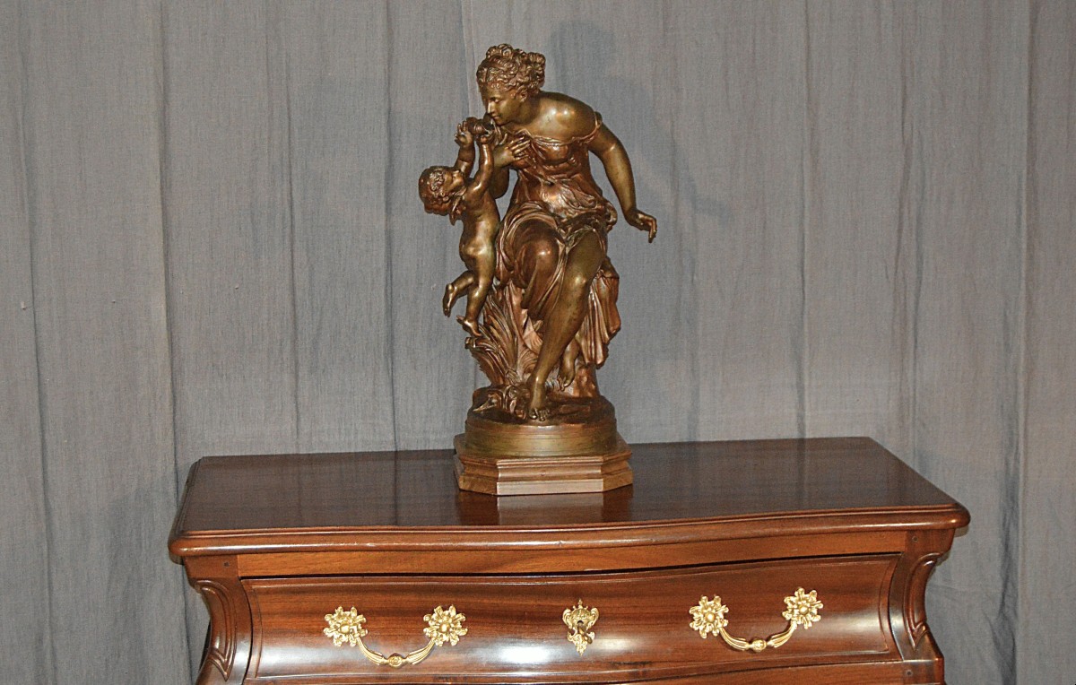 Large Sculpture Signed Mathurin Moreau-photo-6