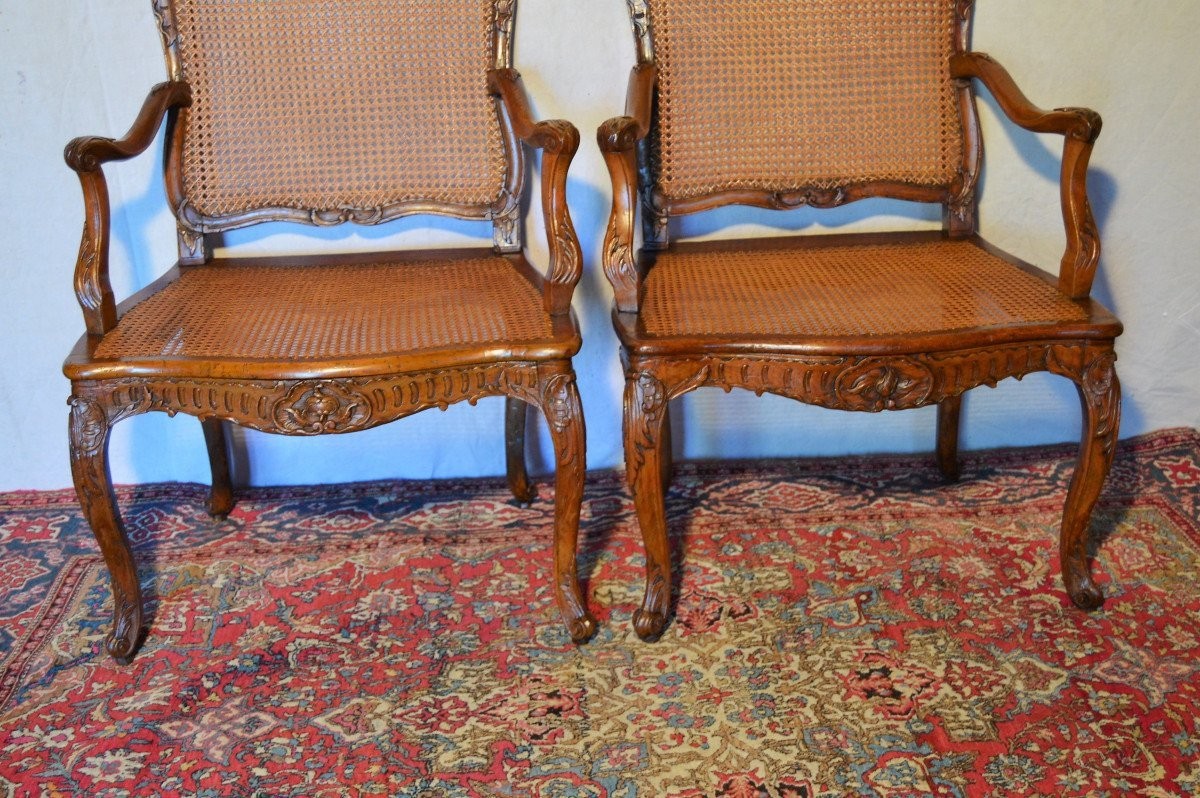 Fauteuils Estampillés  Cresson l'Aîné.-photo-3