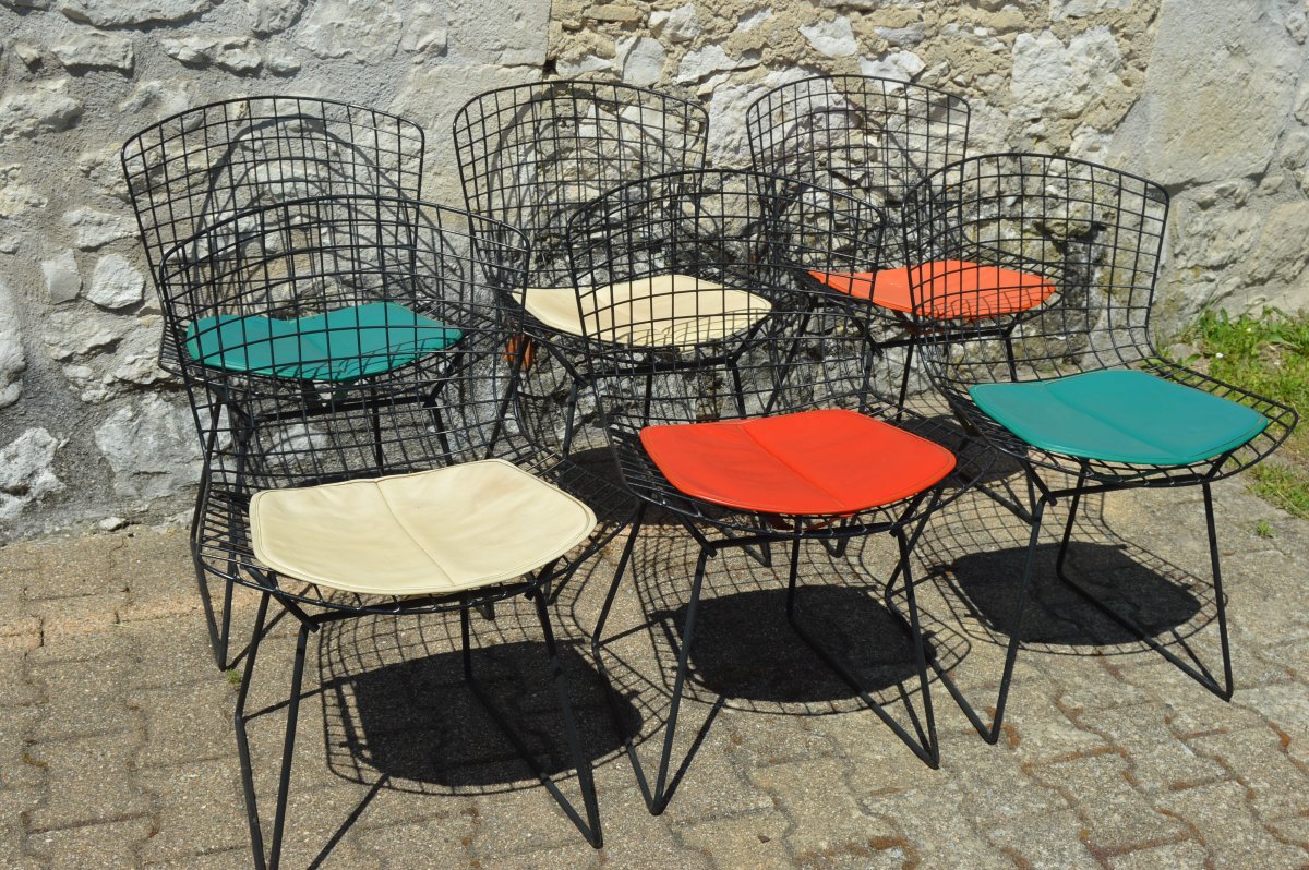 Set Of Eight Harry Bertoia Chairs-photo-3