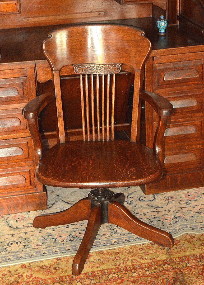 Fauteuil de bureau américain pivotant-photo-2