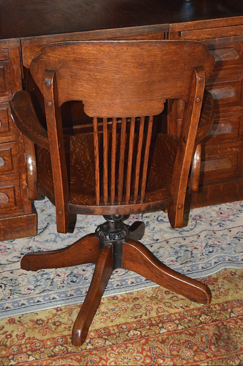 Fauteuil de bureau américain pivotant-photo-4