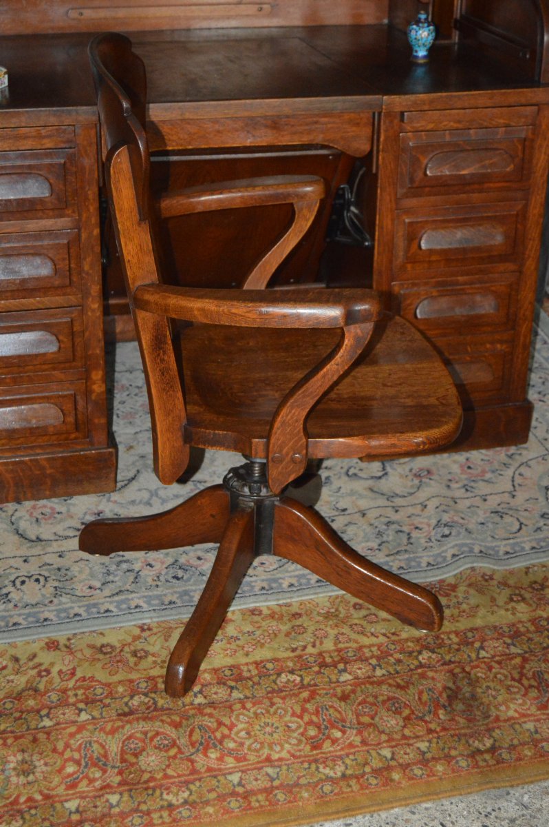 Fauteuil de bureau américain pivotant-photo-6