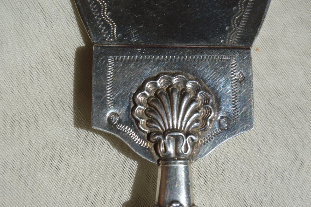 Pelle à tarte en argent, début XIX ème-photo-1
