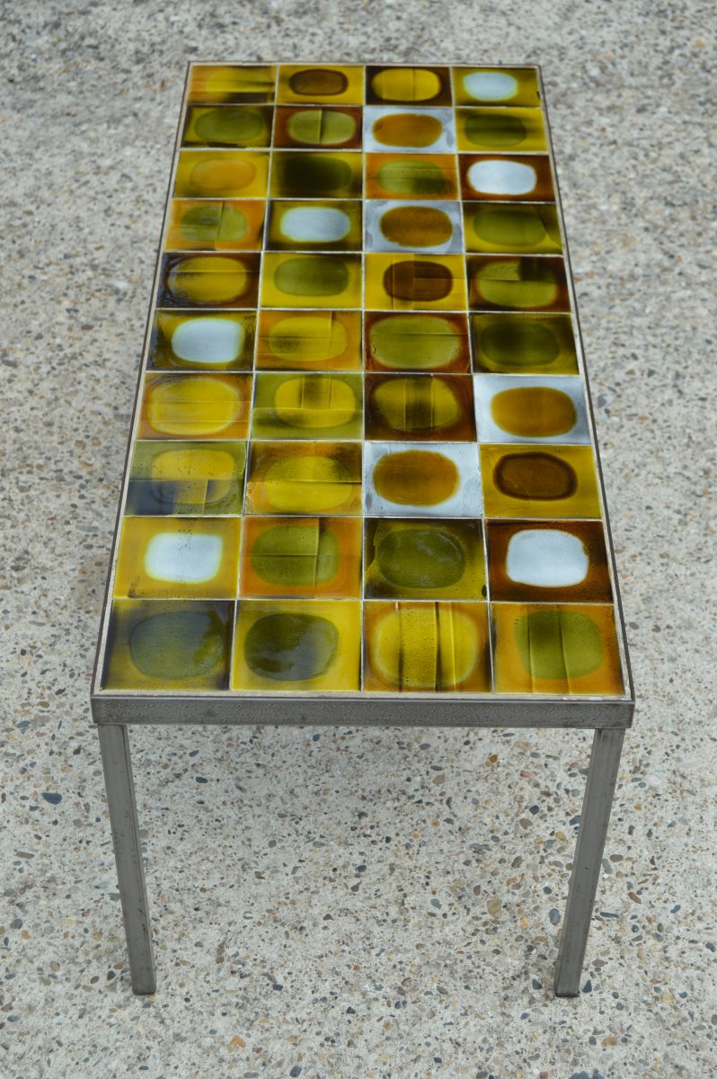 Table basse planète Roger Capron-photo-5