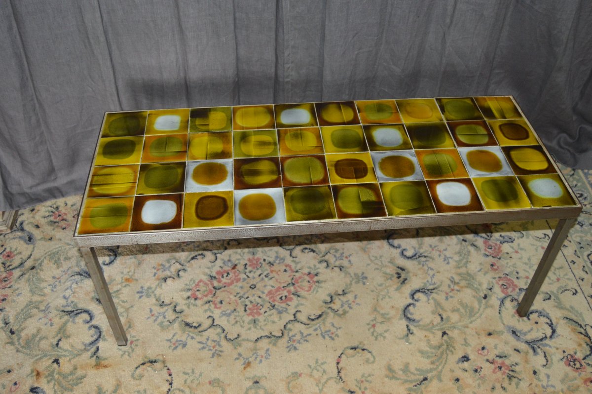Table basse planète Roger Capron-photo-6