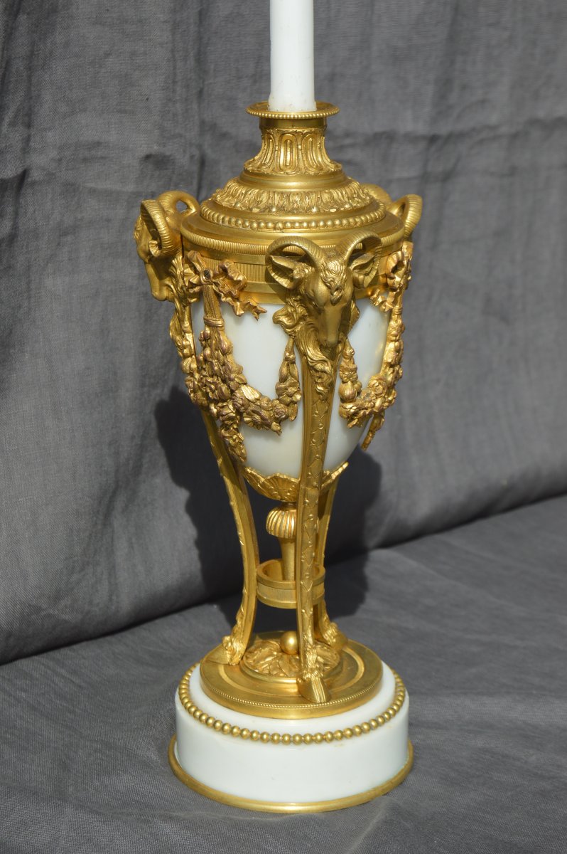 Louis XVI-style Casserole Serving As A Candlestick Holder-photo-4