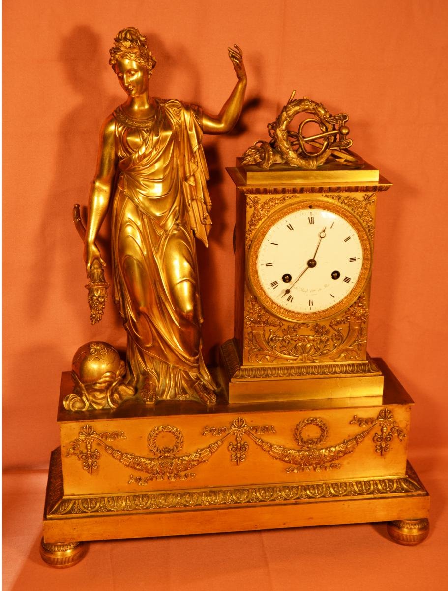 Great Clock In Bronze Empire Period-photo-2