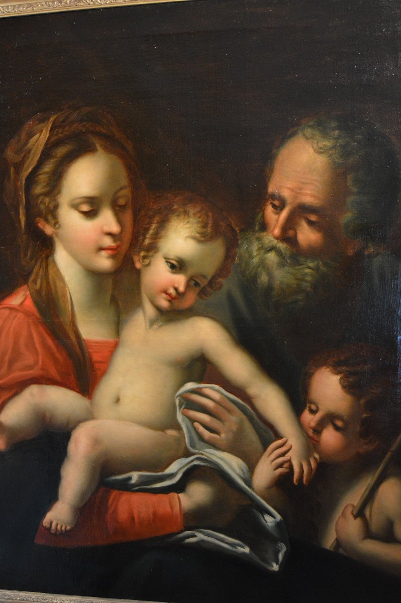 Large Italian Painting (the Holy Family)-photo-2