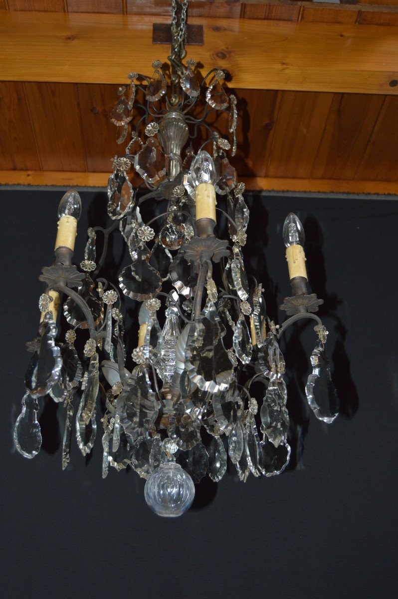 Lustre Cage à Pampilles ,9 Lumières-photo-4