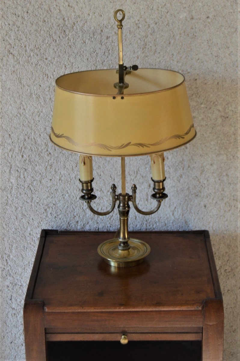 Lampe Bouillotte De Style Louis XVI.