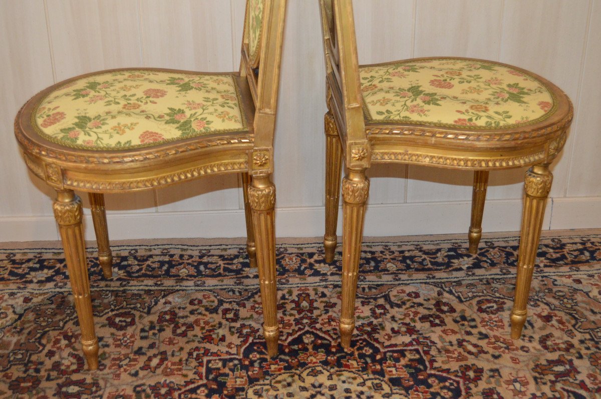 Pair Of Chairs In Golden Wood-photo-6