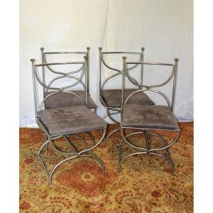 Series Of 4 Chairs From Maison Jansen