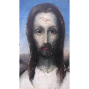 Intéressant Portrait Du Christ Surréaliste/symboliste