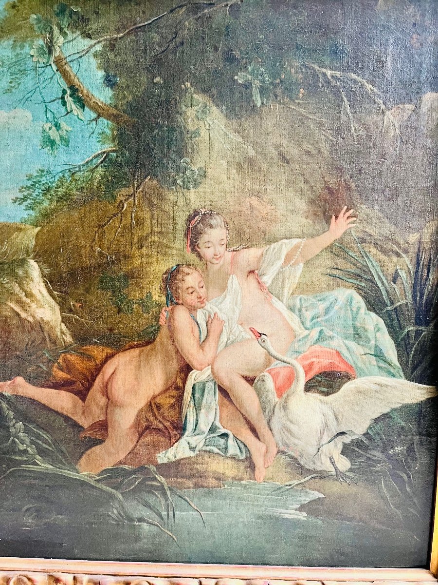 Léda et le cygne Atelier de François Boucher -photo-4