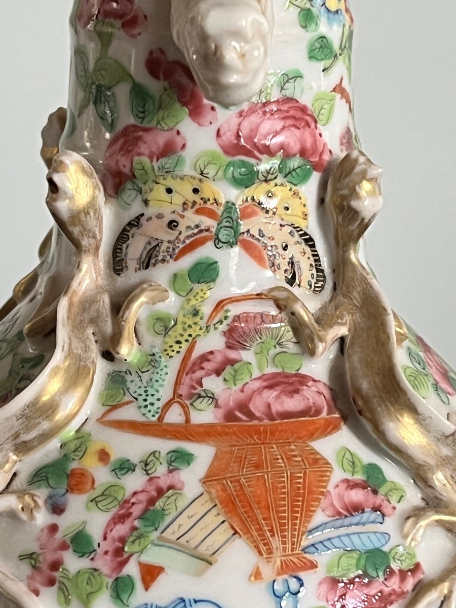 Lampe porcelaine chinoise-photo-2