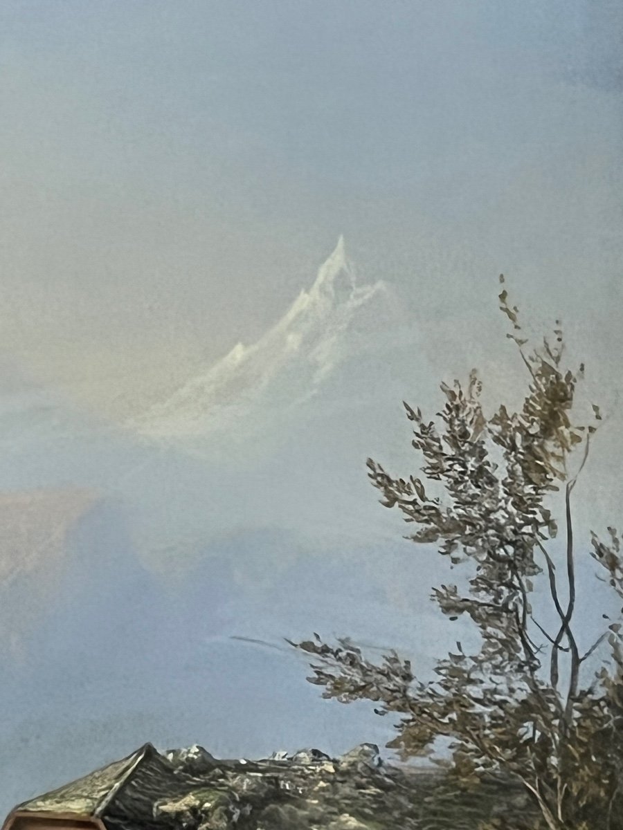 Pastel Landscape Of The Alps 1855-photo-1