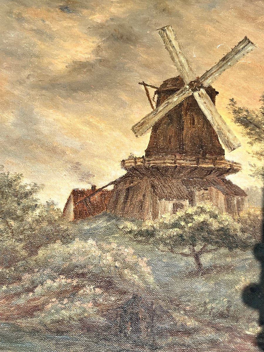 Windmills In Holland Hst Théodore Saulgeot-photo-3