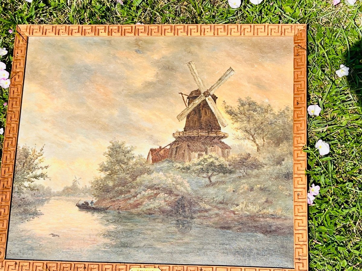 Windmills In Holland Hst Théodore Saulgeot