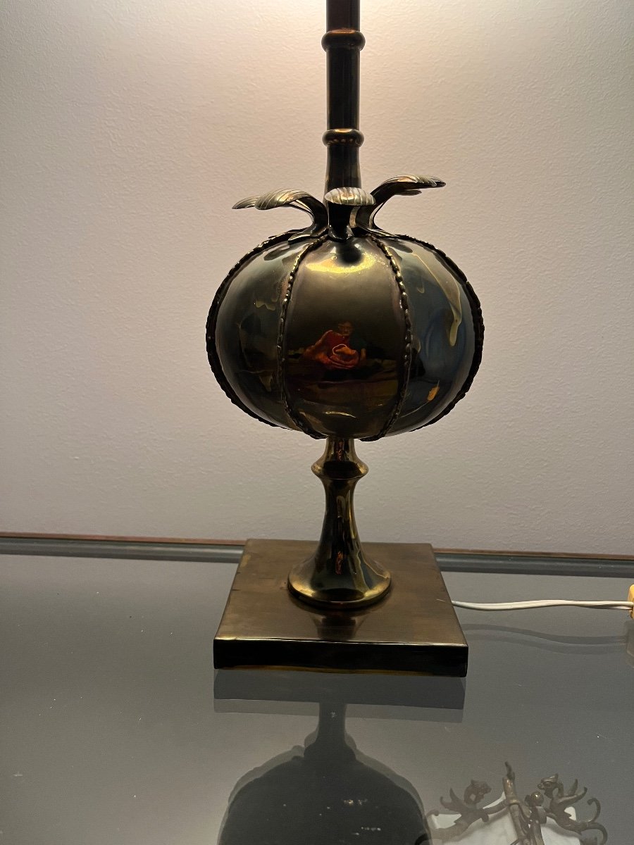 Lampe "à la grenade" maison Jansen -photo-2