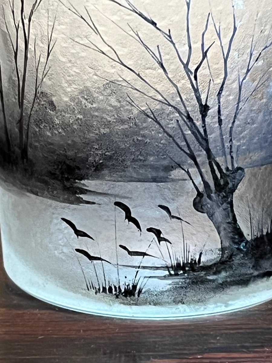 Daum verre "paysage d’automne "-photo-2