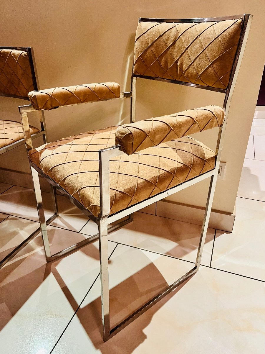 Fauteuils et chaise Willy Rizzo-photo-2