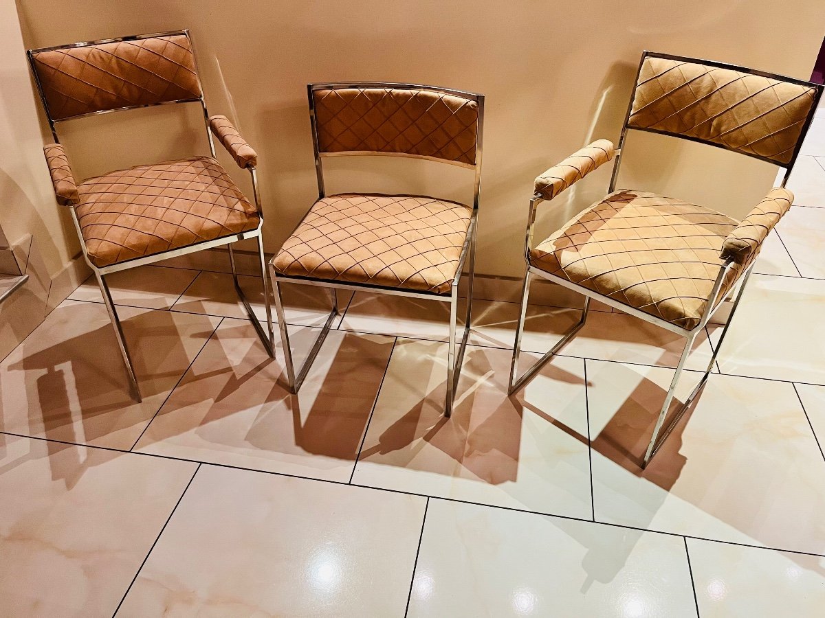 Willy Rizzo Armchairs And Chair