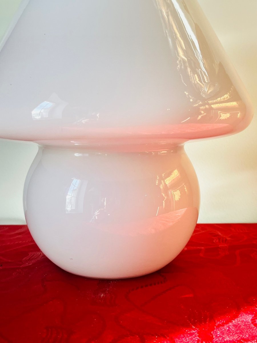 Lampe Murano opaline blanche -photo-4