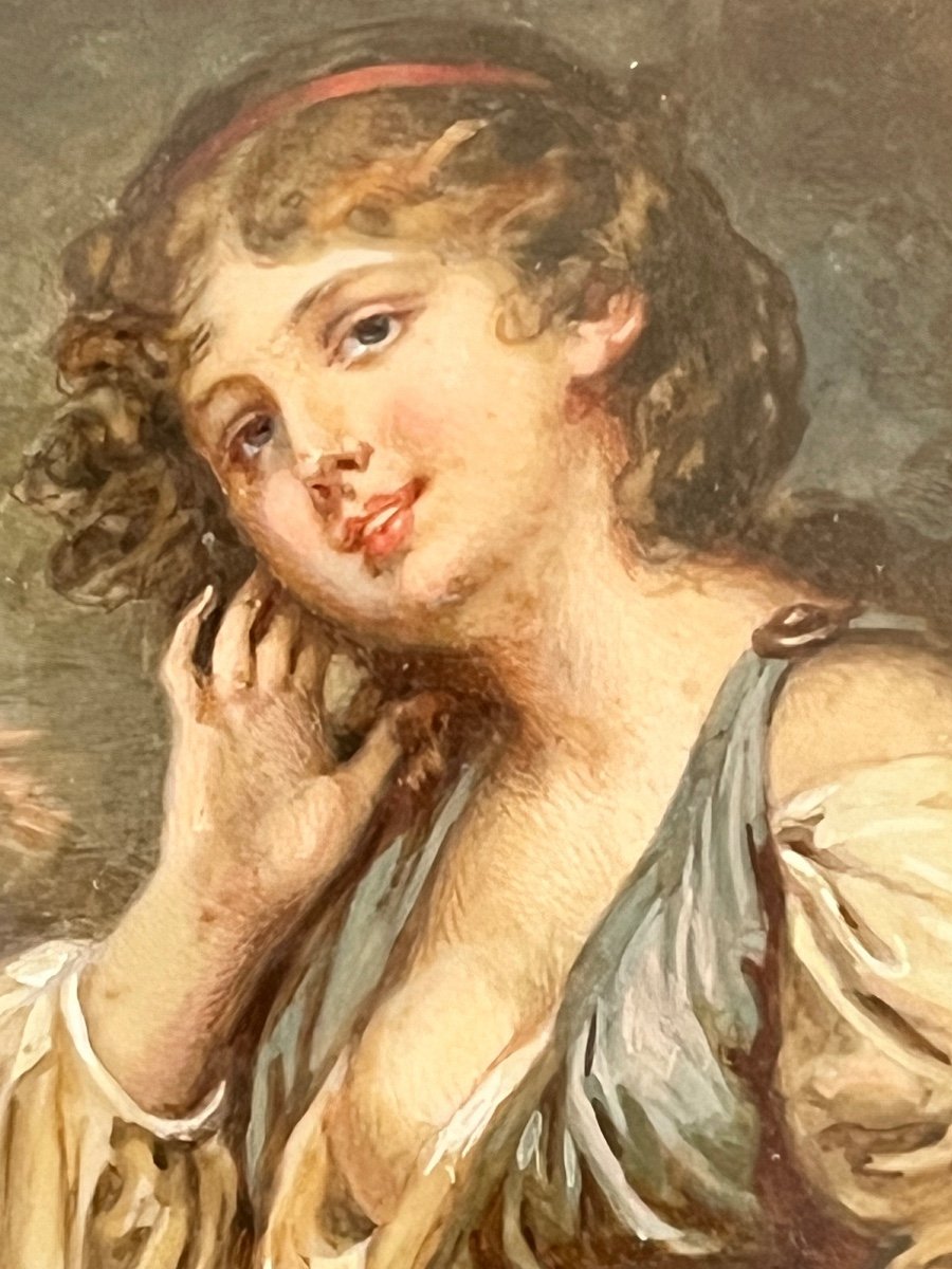 Miniatures On Ivory Portraits Louis François Aubry-photo-1