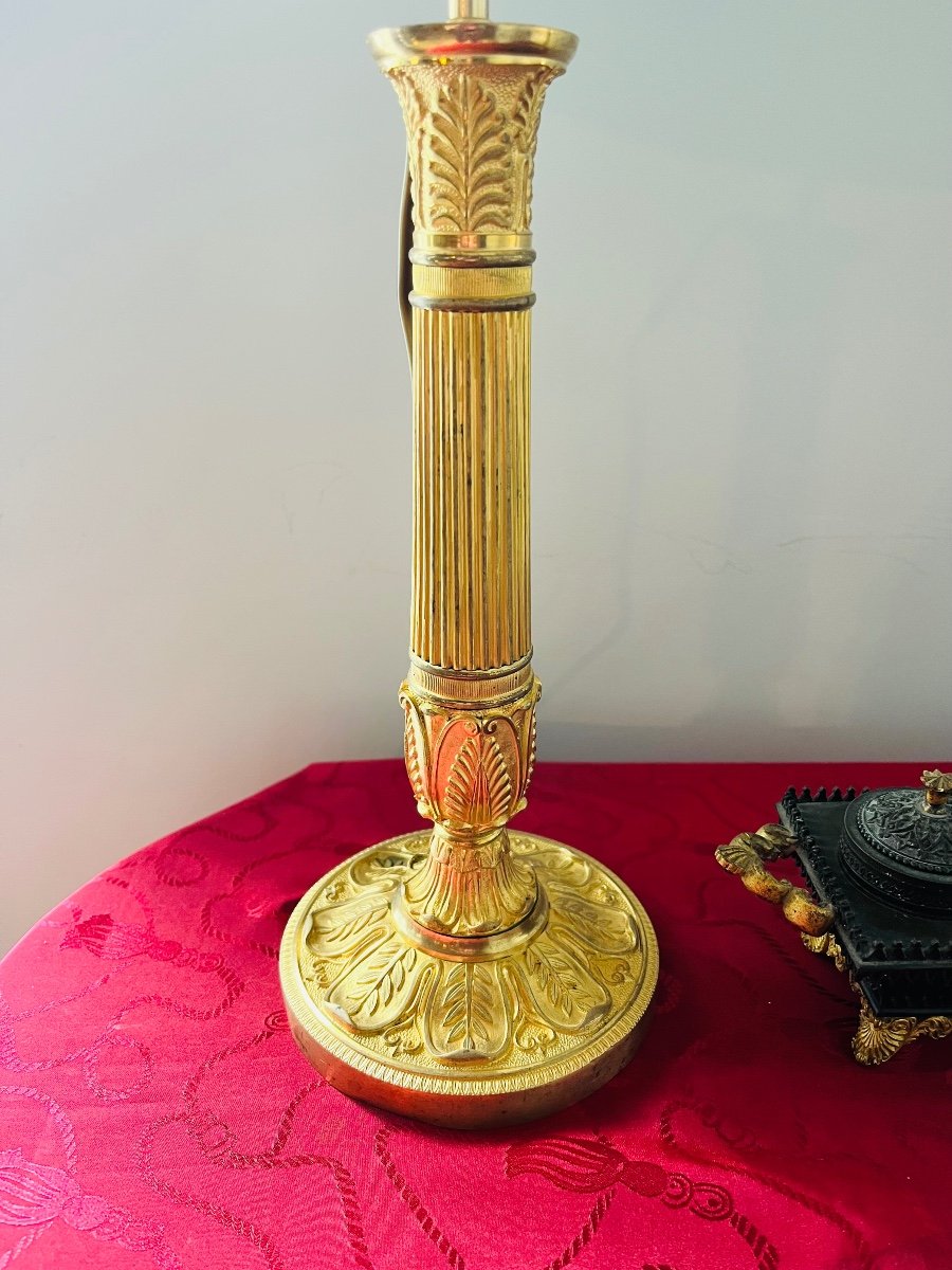 Empire Candlesticks And Gilded Bronze -photo-3