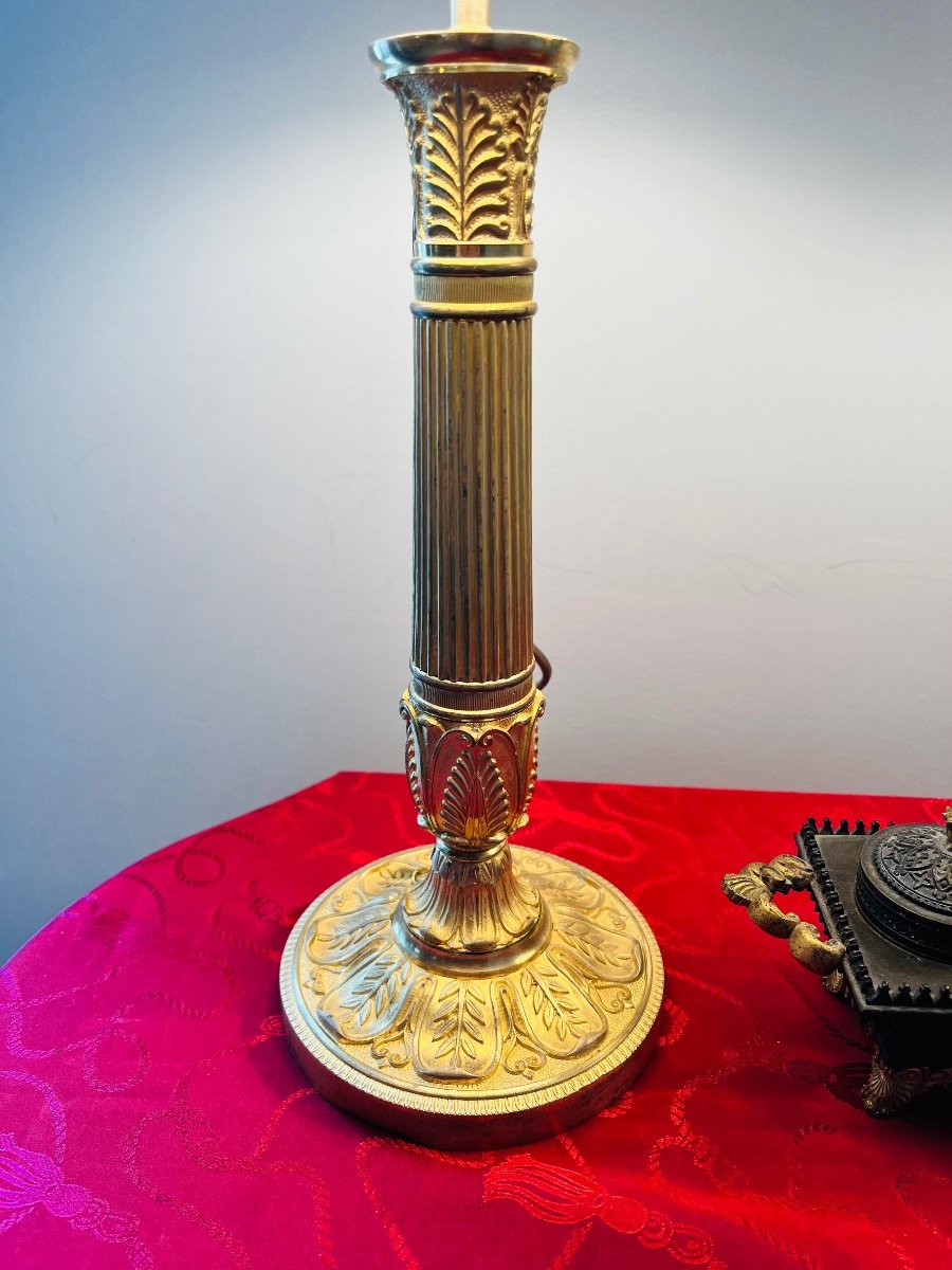 Empire Candlesticks And Gilded Bronze -photo-3