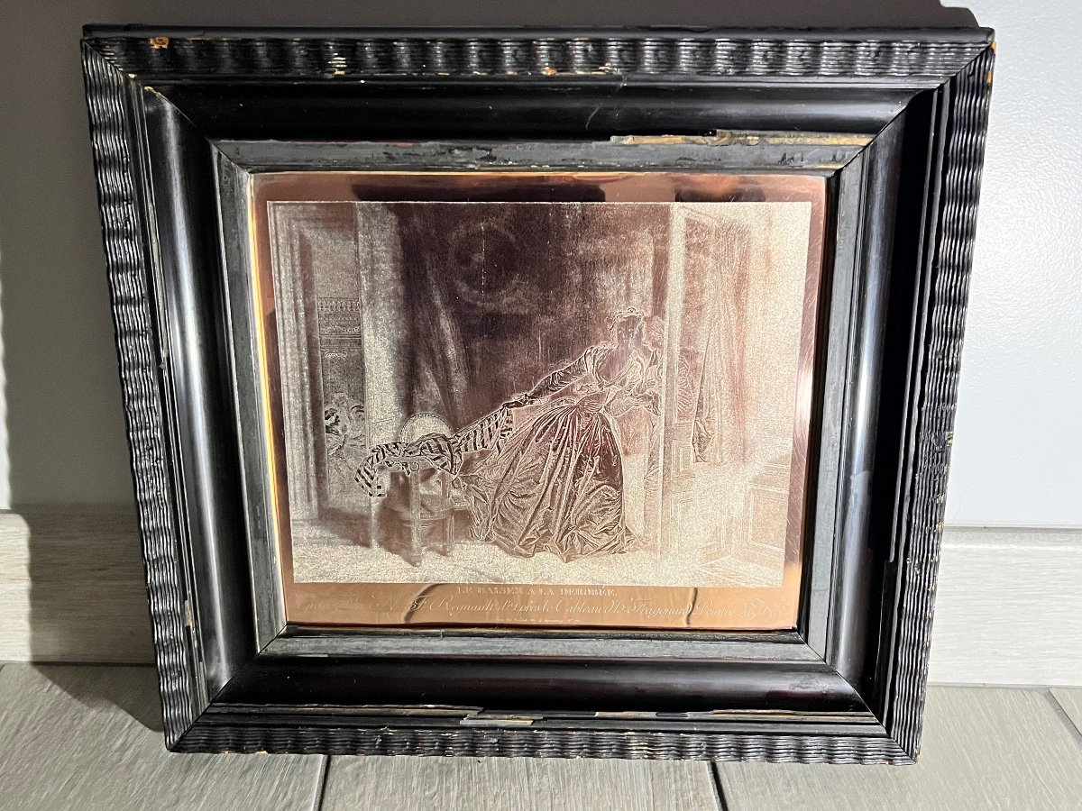 Fragonard 18th Century Copper Engraving -photo-2