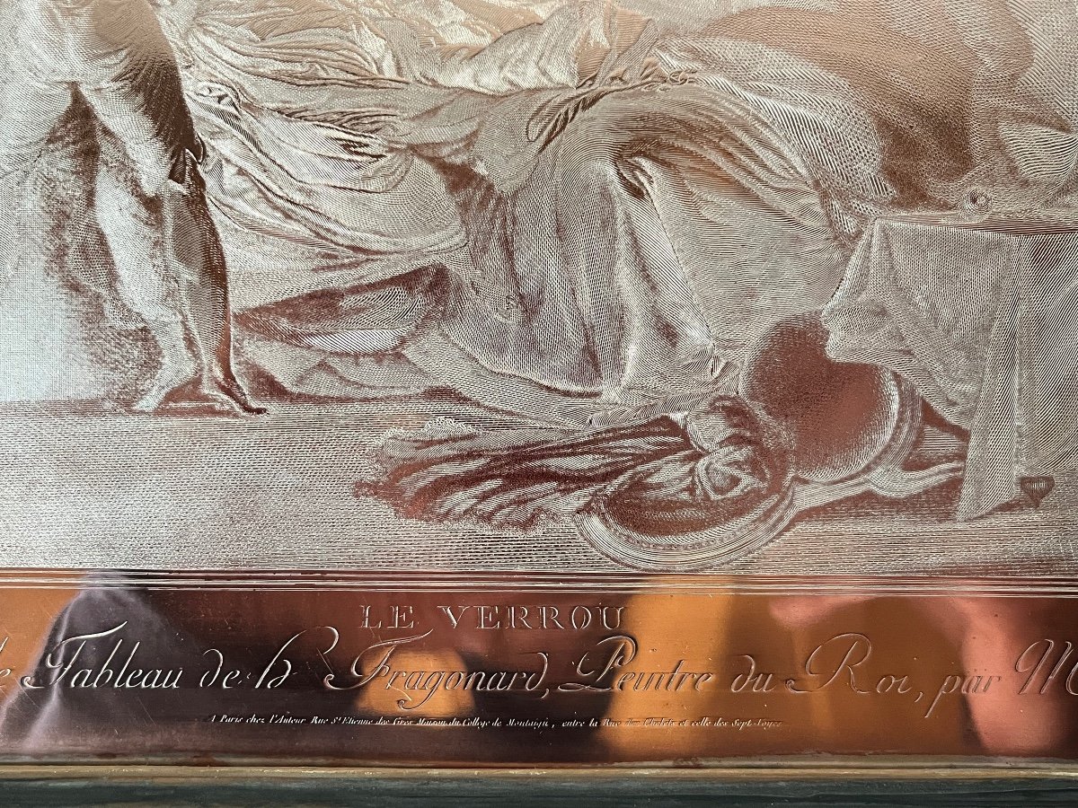 Fragonard 18th Century Copper Engraving -photo-4