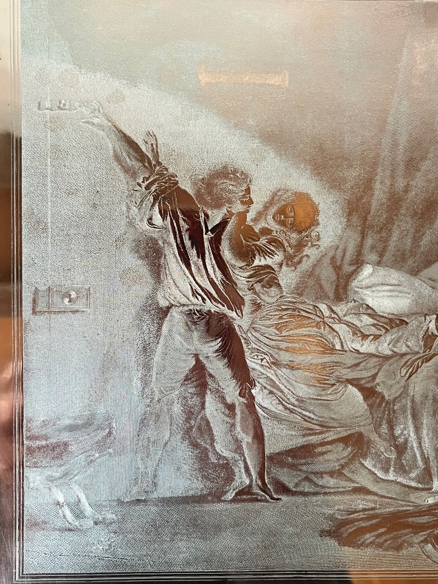 Fragonard 18th Century Copper Engraving -photo-5