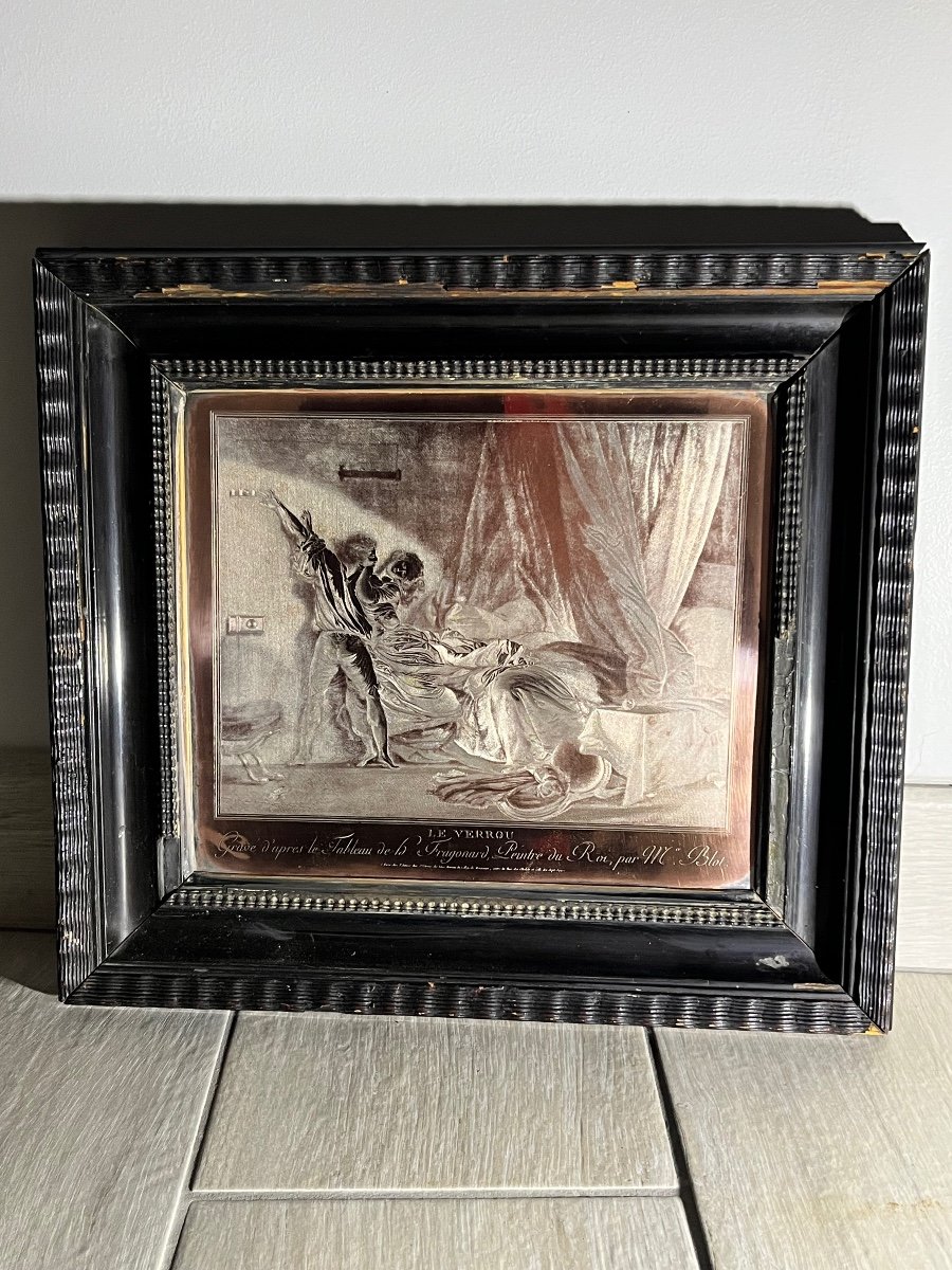 Fragonard 18th Century Copper Engraving 