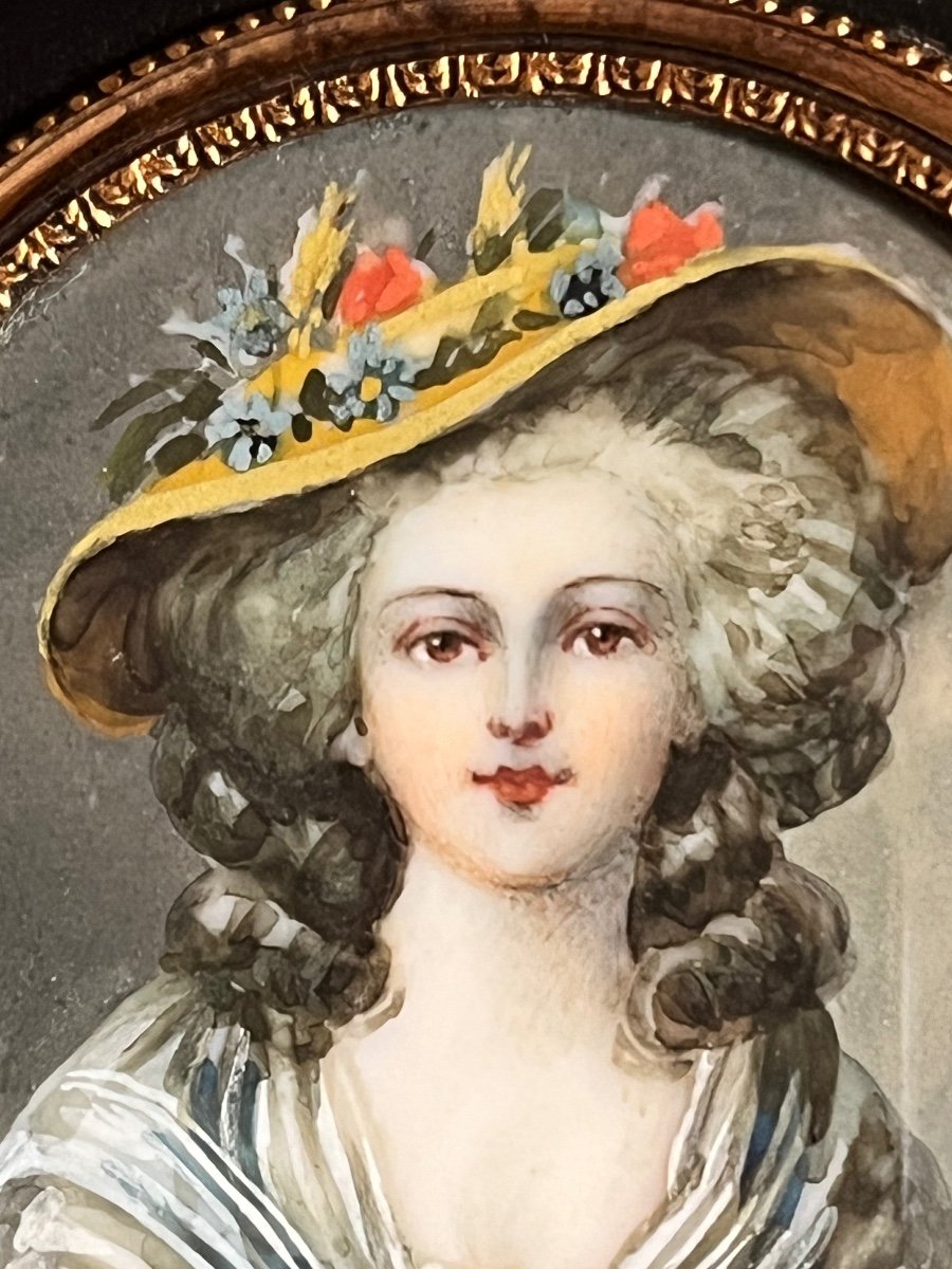 Miniature On Ivory Portrait Of Princess Elysabeth Of France -photo-3
