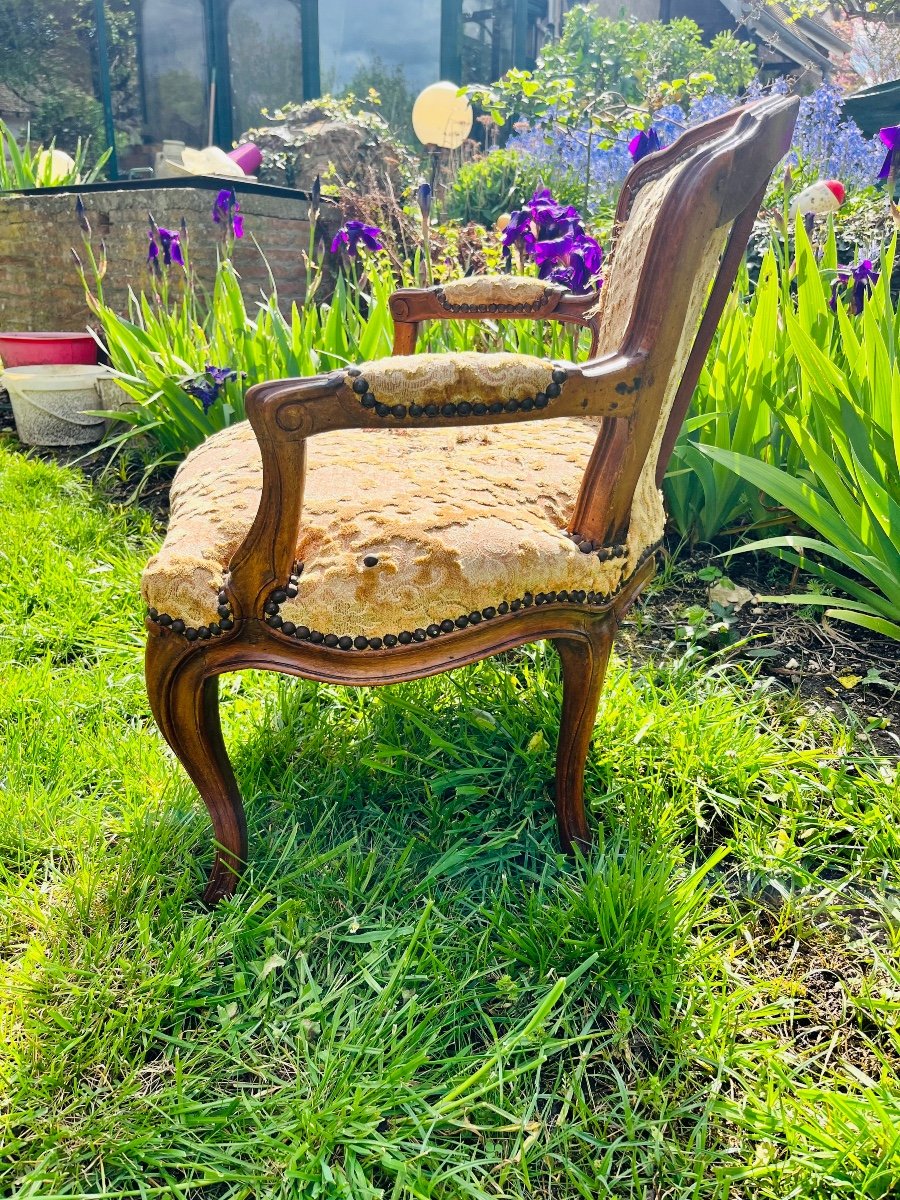 Atypical Louis XV 18th Century Armchair-photo-2
