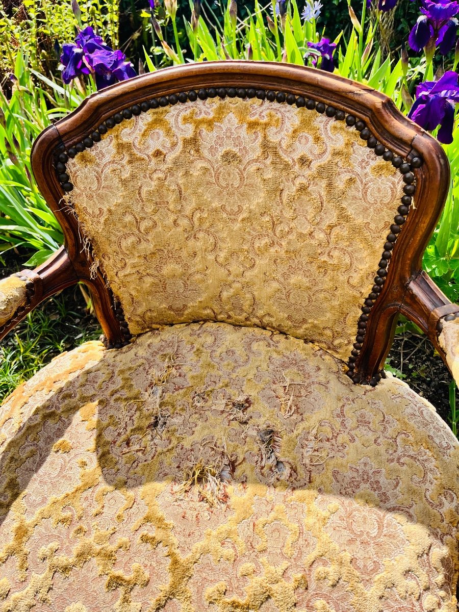 Atypical Louis XV 18th Century Armchair-photo-4