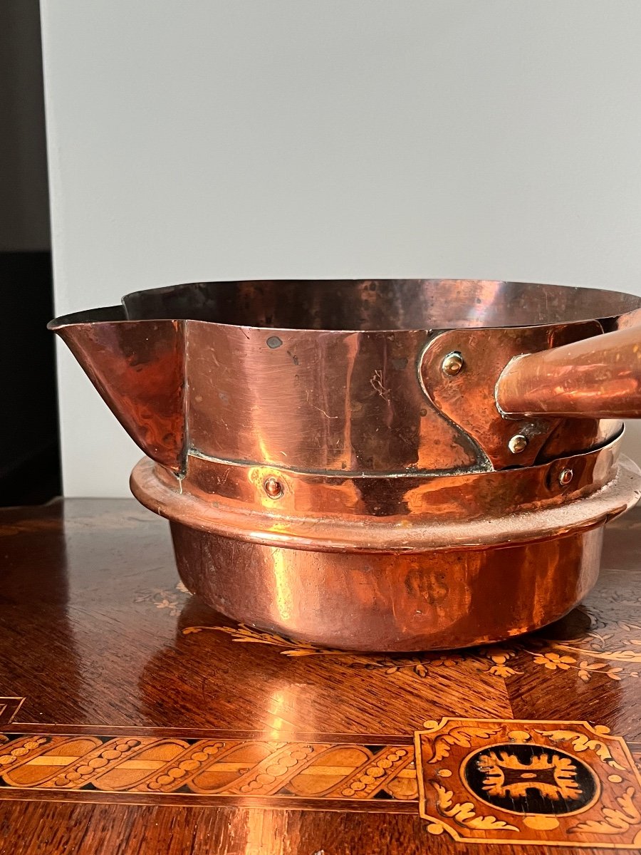 Late 18th Century Copper Caramel Pans-photo-3