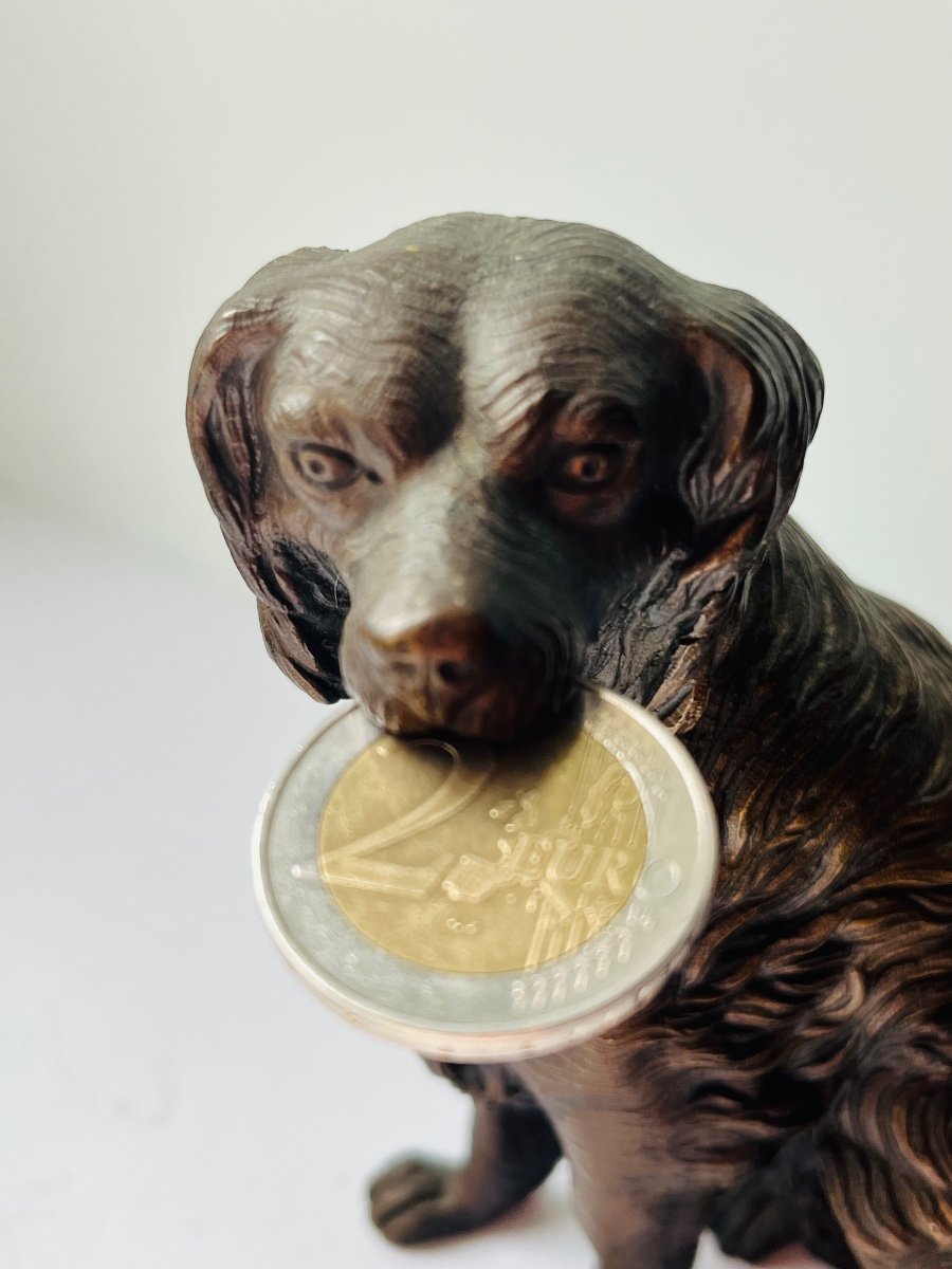 Bronze de Vienne chien porte-montre-photo-3