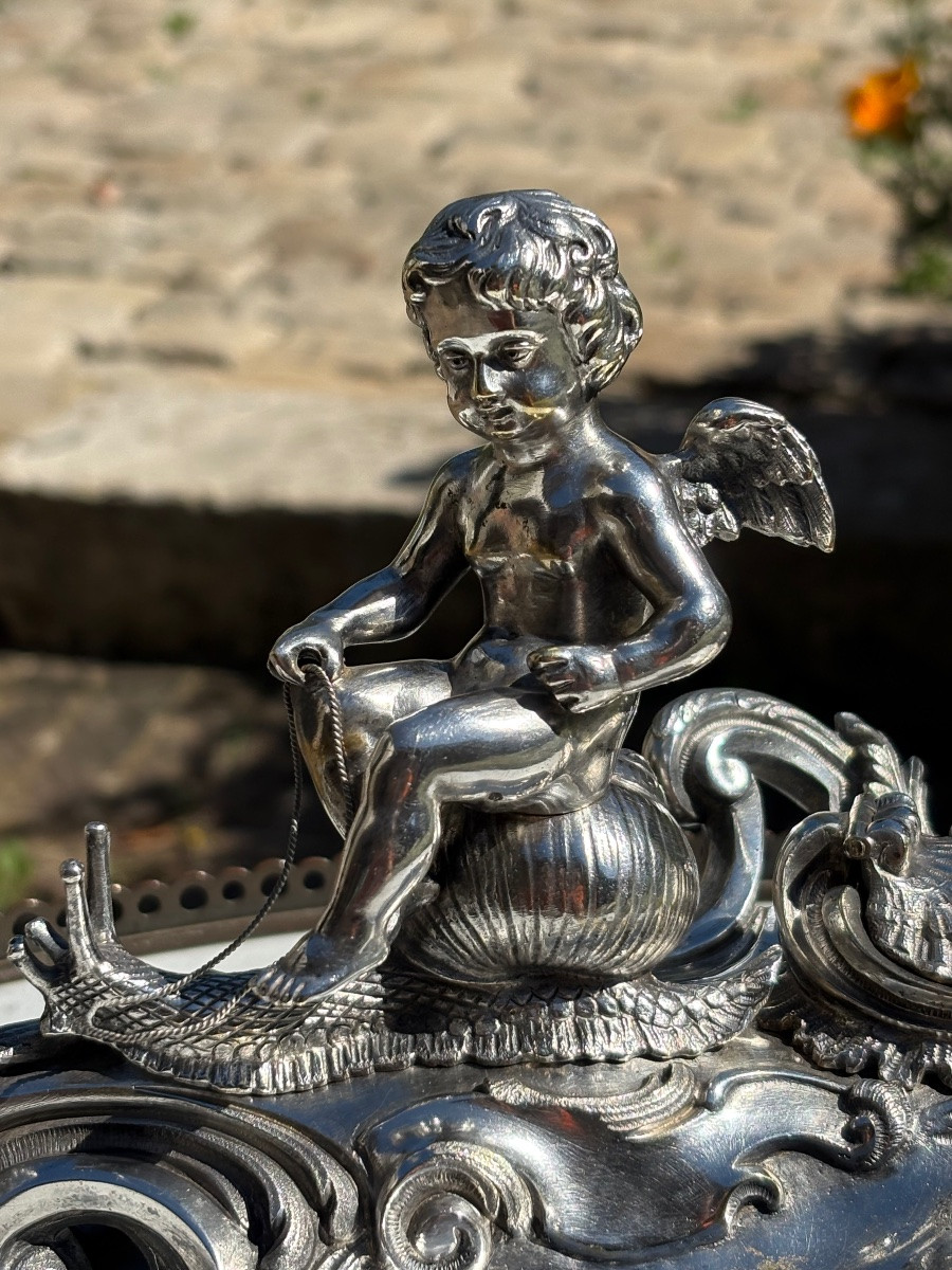 Louis XV Cherub Inkwell -photo-4