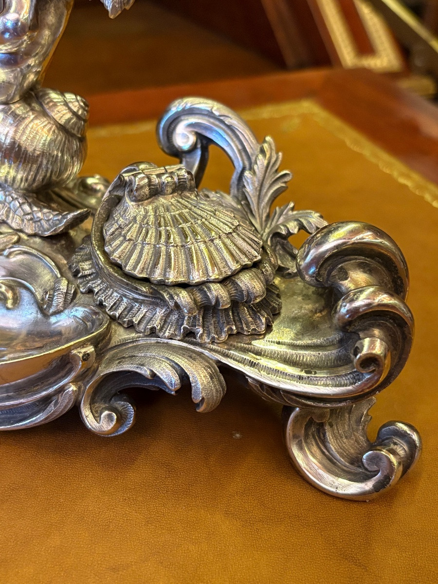 Louis XV Cherub Inkwell -photo-6