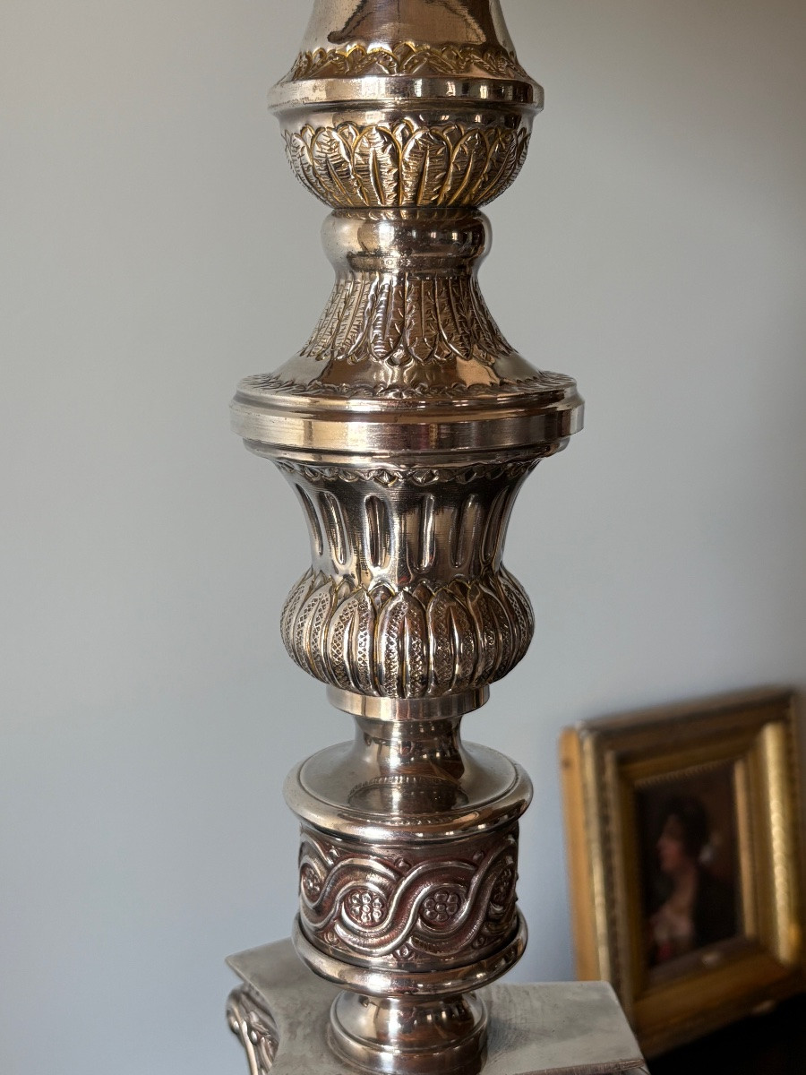 Large Louis XVI Lamp (85cm)-photo-3