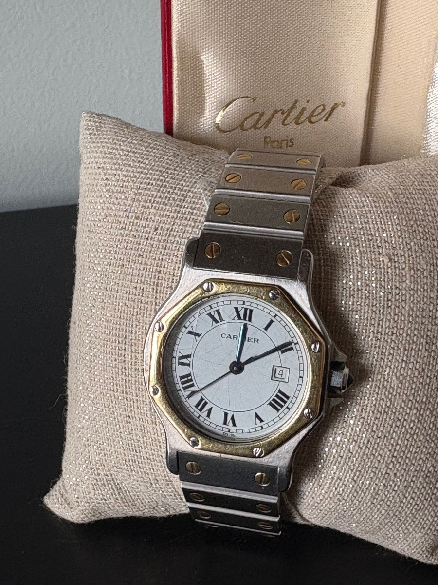 Montre Cartier automatique Santos octogonale -photo-2