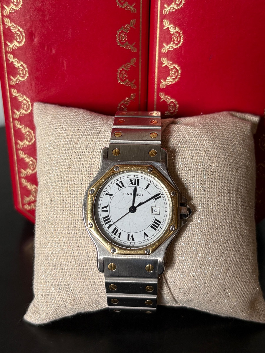 Montre Cartier automatique Santos octogonale -photo-3