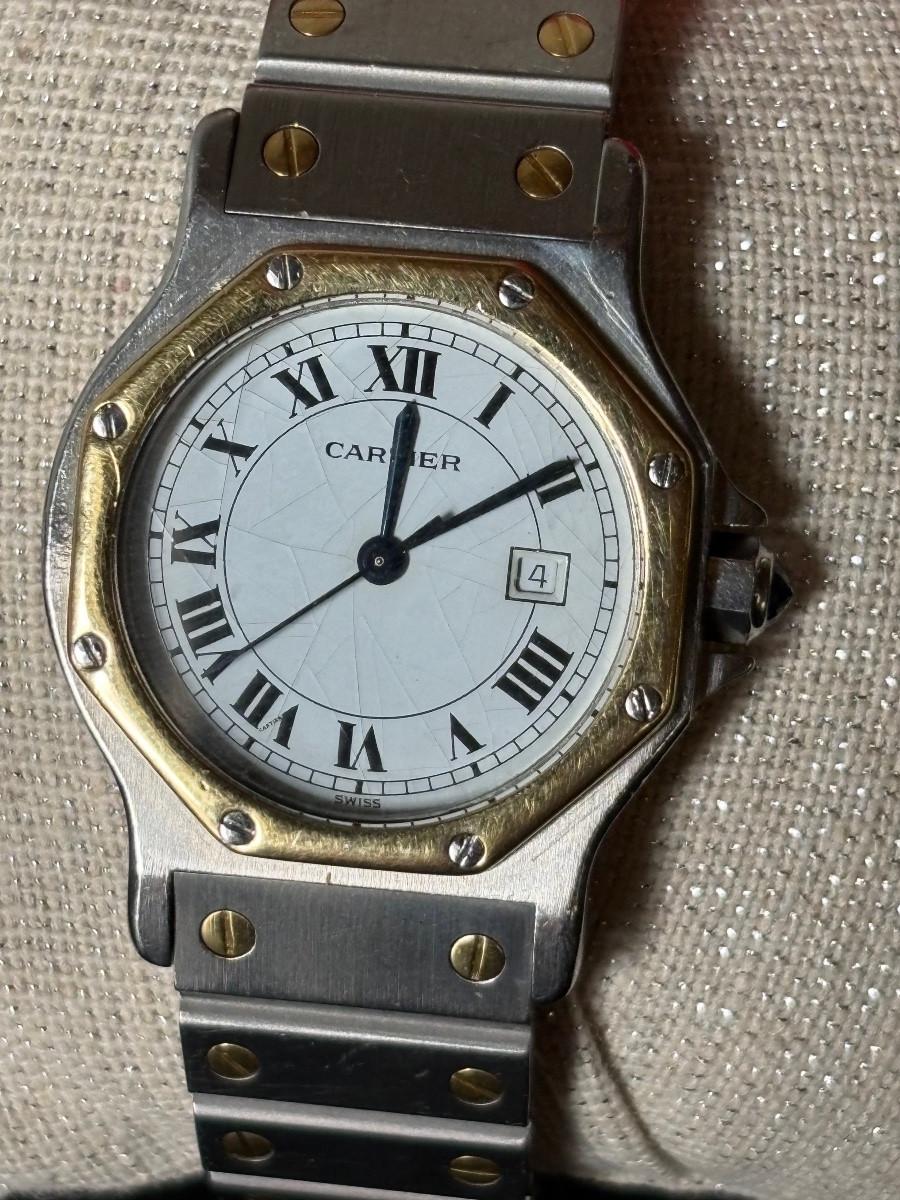 Montre Cartier automatique Santos octogonale -photo-1