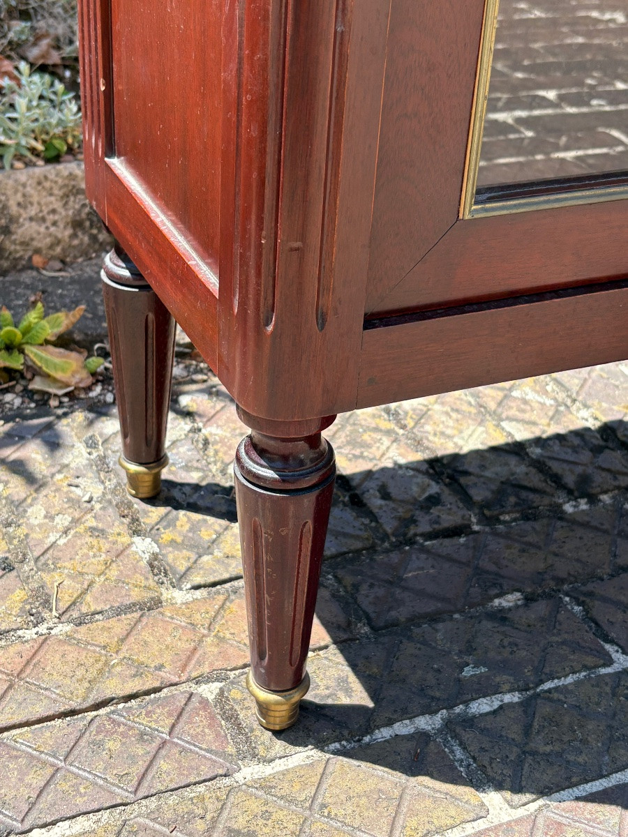 Louis XVI Low Mahogany Bookcase -photo-1